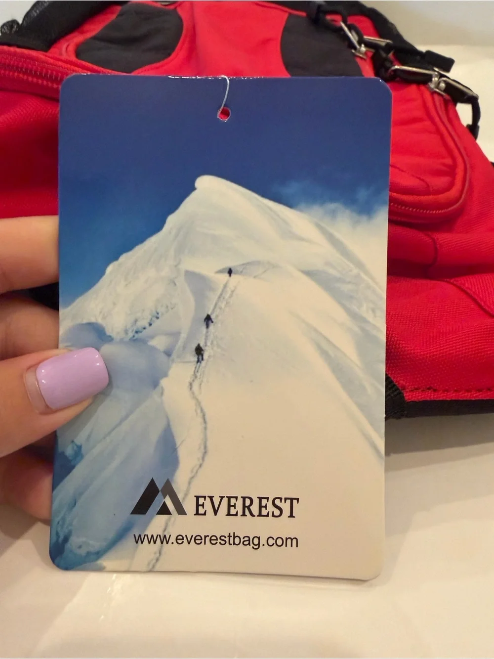 NWT Everest Mini Hiking Pack Red and Black Unisex Backpack